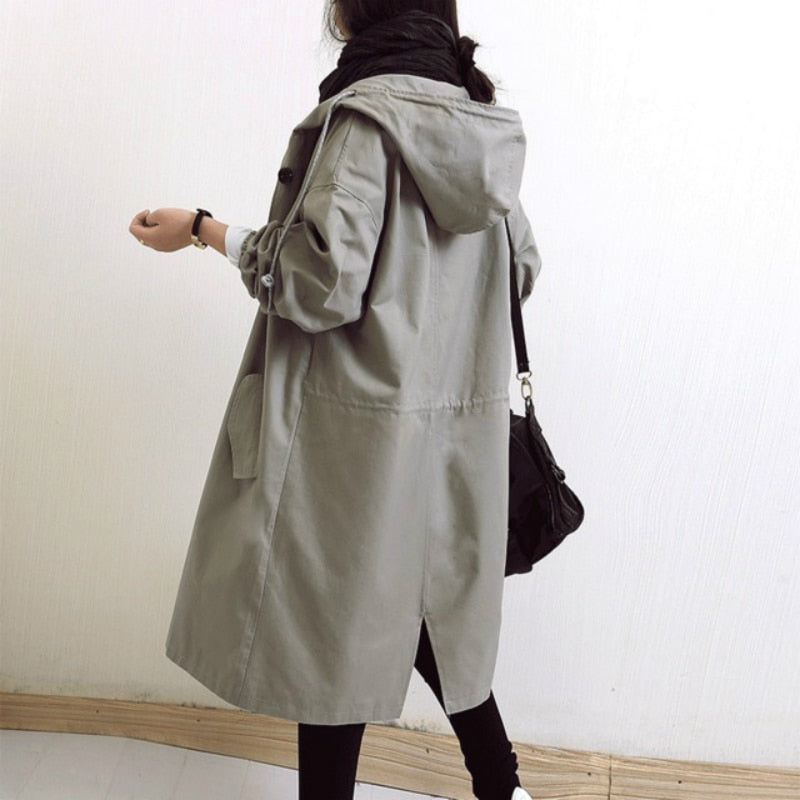Trench-Coat Élégant Imperméable pour Femme