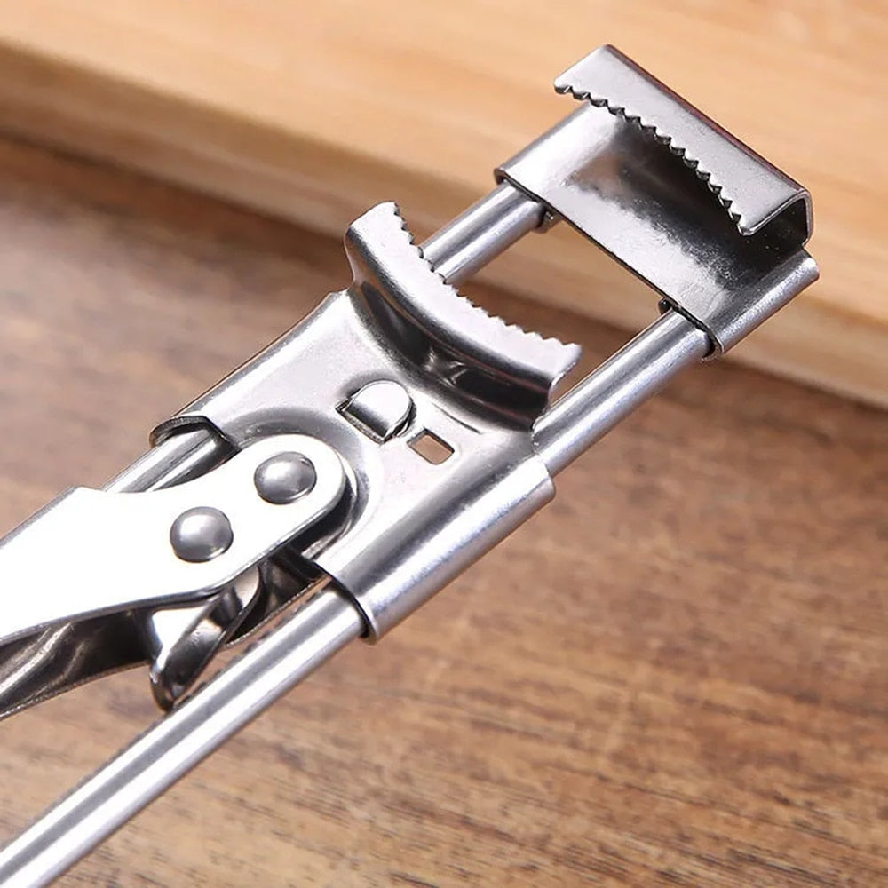 Ouvre-bocal réglable en acier inoxydable - Confort et efficacité en cuisine