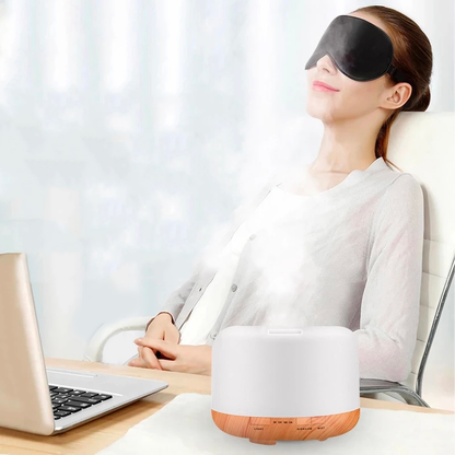 Diffuseur d'huiles essentielles intelligent à télécommande en bois