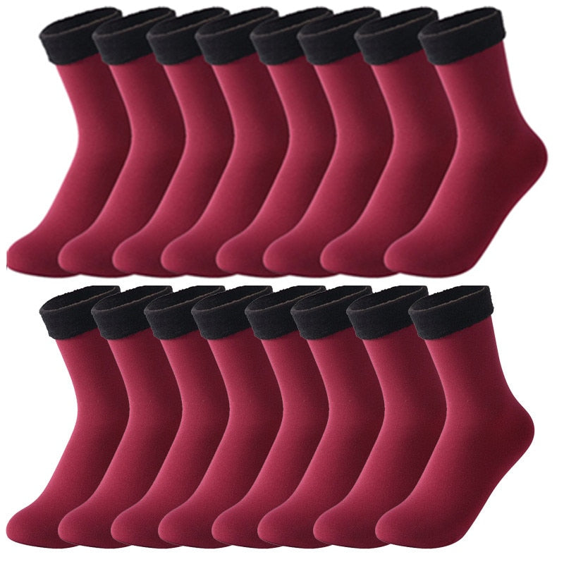 Chaussettes thermiques confortables - Lot de 8 paires idéal pour l’hiver