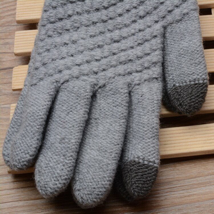Gants Tactiles Confort en Coton Tricotés à la Main