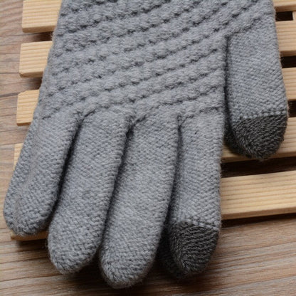 Gants Tactiles Confort en Coton Tricotés à la Main