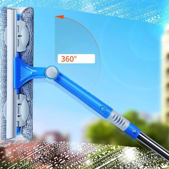 Nettoyeur de Vitres Rotatif 2 en 1 - Nettoyage Facile et Efficace