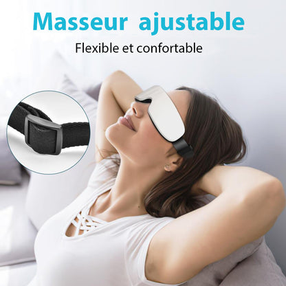 Masseur Oculaire Bluetooth Relaxant avec Chaleur et Vibrations