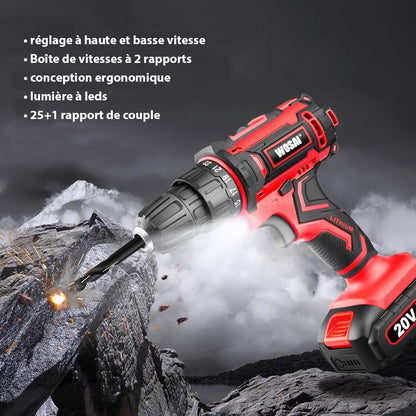 Perceuse Sans Fil 12V Légère et Puissante pour Tous vos Projets de Bricolage
