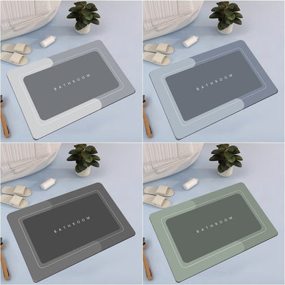 Tapis de douche super absorbant et anti-glisse en cuir Nappa