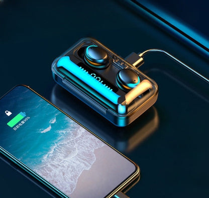 Écouteurs sans fil avec batterie externe intégrée et son 9D HiFi