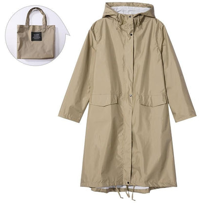 Trench Imperméable à Capuche pour Femme - Élégance et Confort sous la Pluie