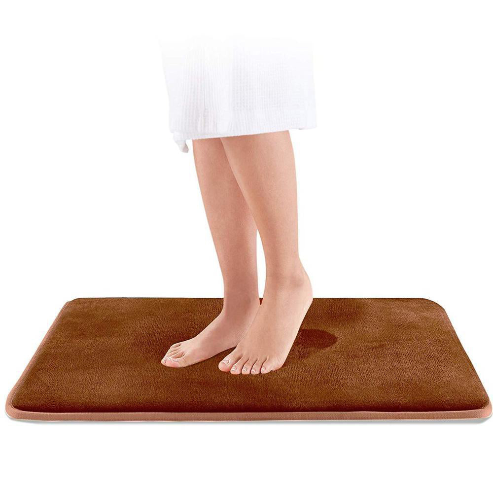 Tapis de Bain Antidérapant en Mousse à Mémoire de Forme