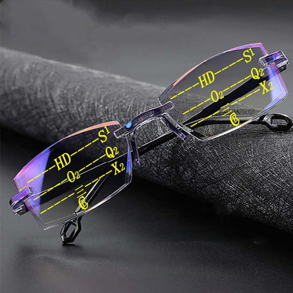 Lunettes de lecture progressives avec protection anti-lumière bleue et anti-reflet