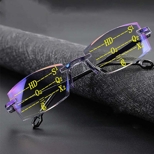 Lunettes de lecture progressives avec protection anti-lumière bleue et anti-reflet