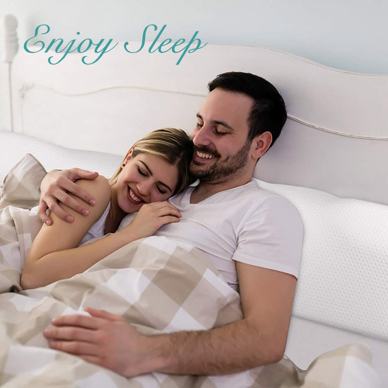 Oreiller Cervical en Mousse à Mémoire de Forme pour un Sommeil Réparateur et Santé optimale.