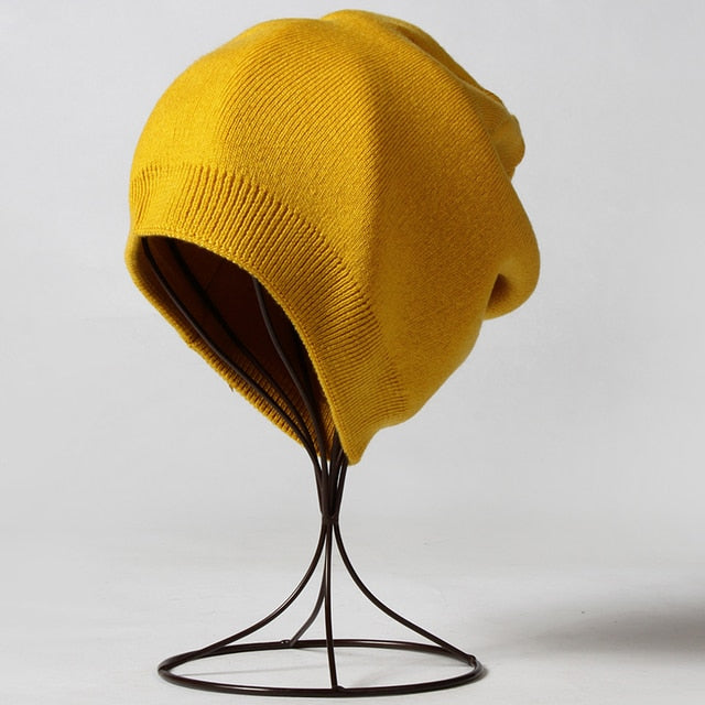 Bonnet d'hiver en cachemire unisexe – élégance et chaleur garantie !