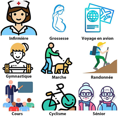 Chaussettes de Compression Anti-Fatigue Confort Optimal pour Tous