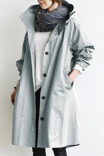 Trench-Coat Élégant Imperméable pour Femme