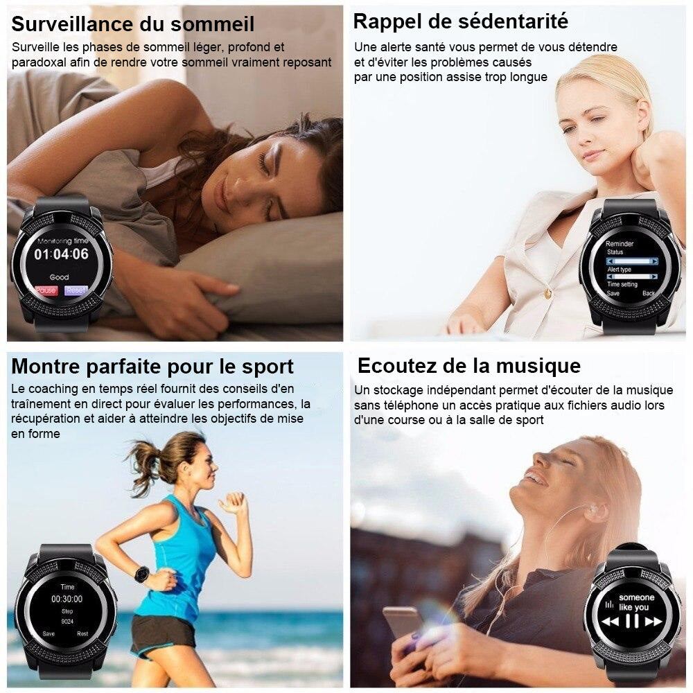 Montre connectée élégante "Nayah" – Votre alliée technologique au poignet