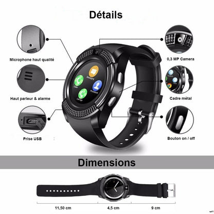 Montre connectée élégante "Nayah" – Votre alliée technologique au poignet