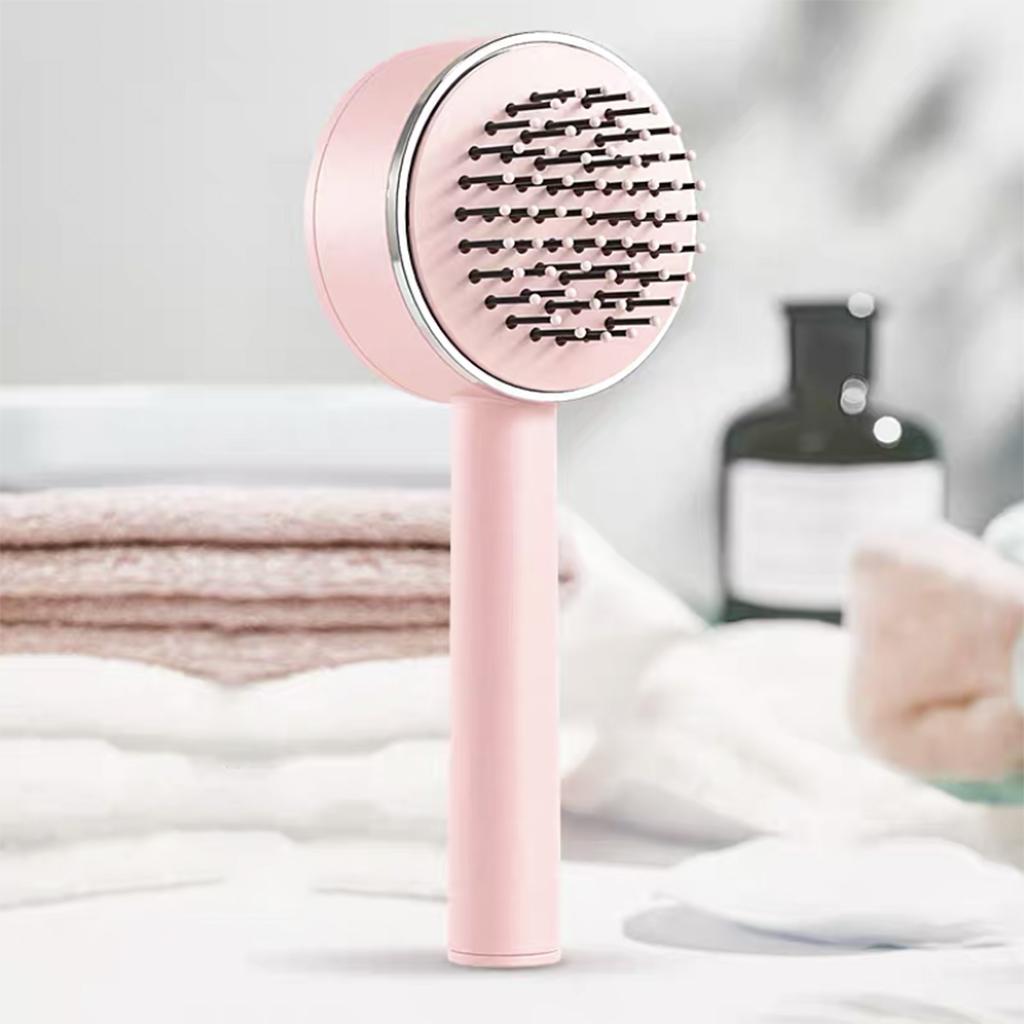 Brosse à cheveux autonettoyante 3 en 1 : démêlage doux et massage relaxant