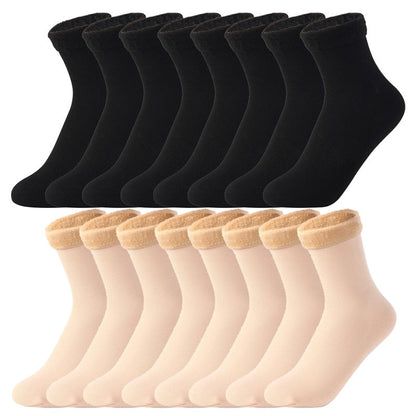 Chaussettes thermiques confortables - Lot de 8 paires idéal pour l’hiver