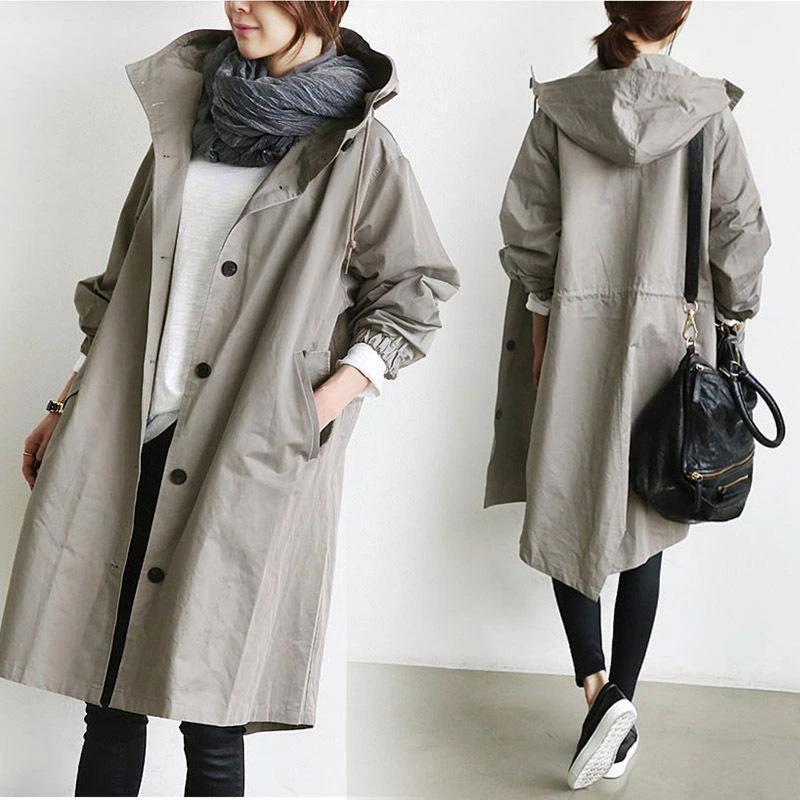 Trench-Coat Élégant Imperméable pour Femme
