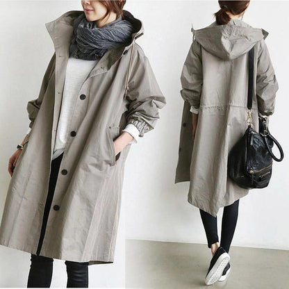 Trench-Coat Élégant Imperméable pour Femme