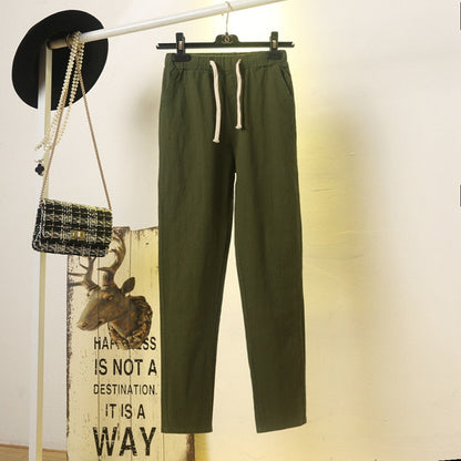 Pantalon Estival en Coton et Lin – Léger et Confortable pour Femme