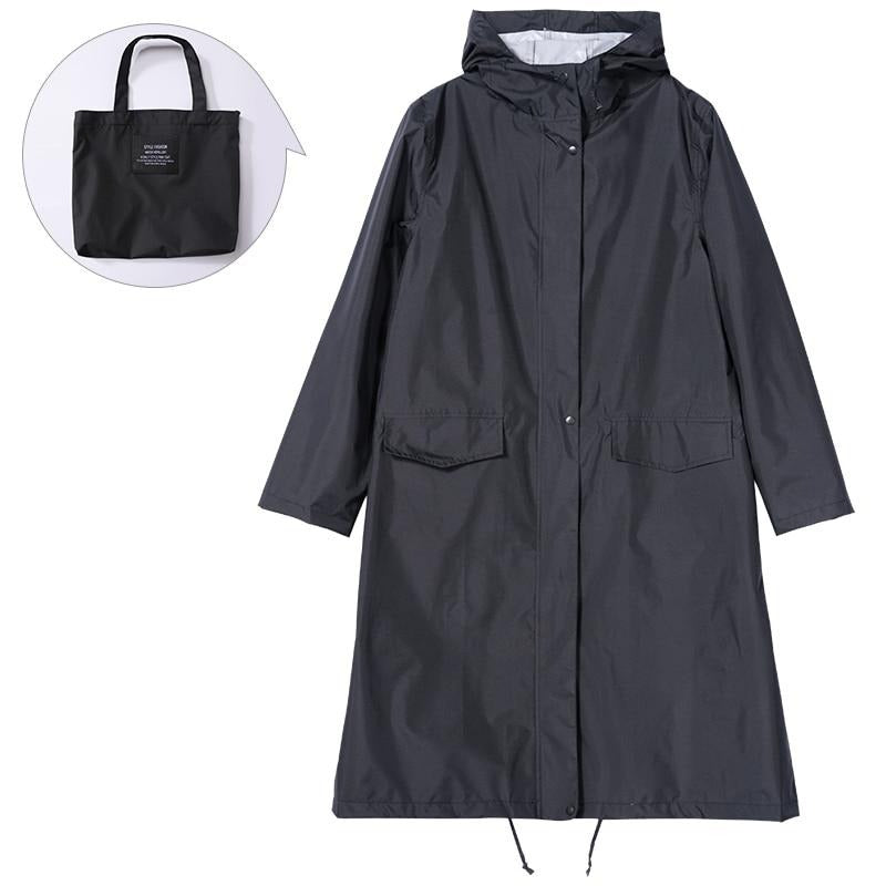 Trench Imperméable à Capuche pour Femme - Élégance et Confort sous la Pluie