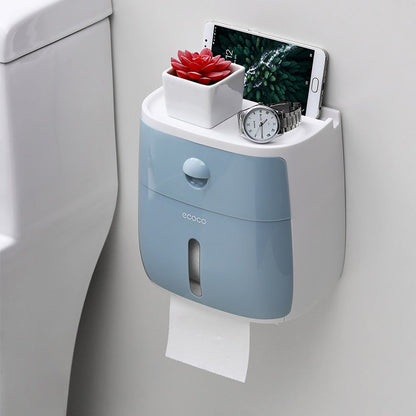 Distributeur de Papier Toilette Pratique avec Rangement Élégant