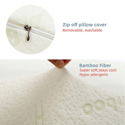 Oreiller à Mémoire de Forme en Mousse de Bambou - Confort Ergonomique