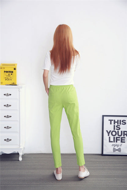 Pantalon Estival en Coton et Lin – Léger et Confortable pour Femme