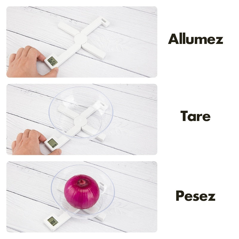 Balance de Cuisine Numérique Pliable et Pratique