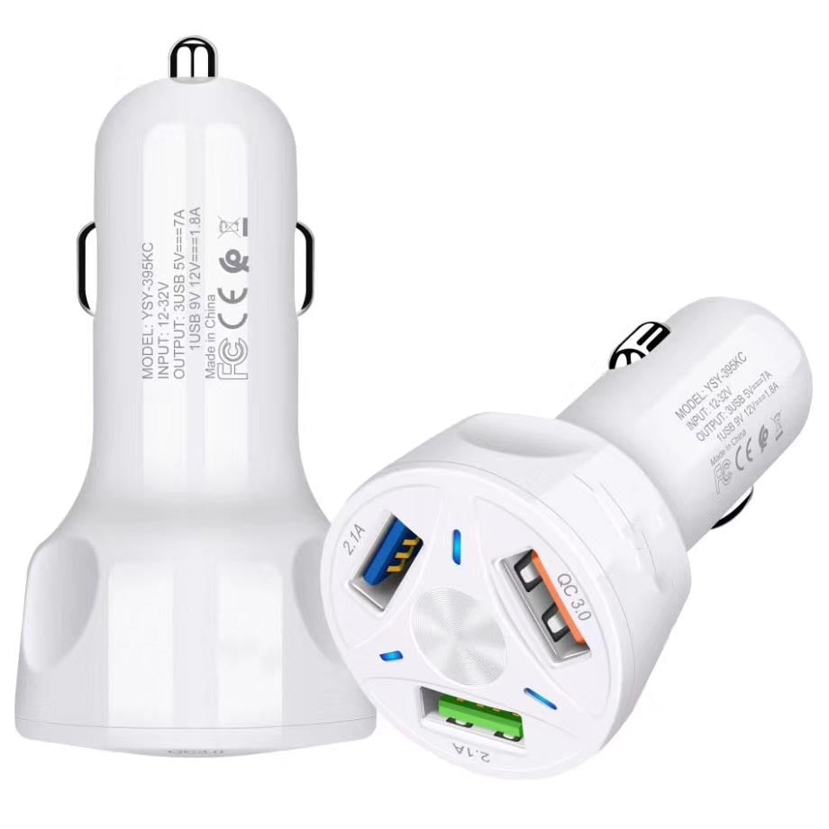Chargeur voiture 3 ports USB ultra-rapide 30W pour tous vos appareils