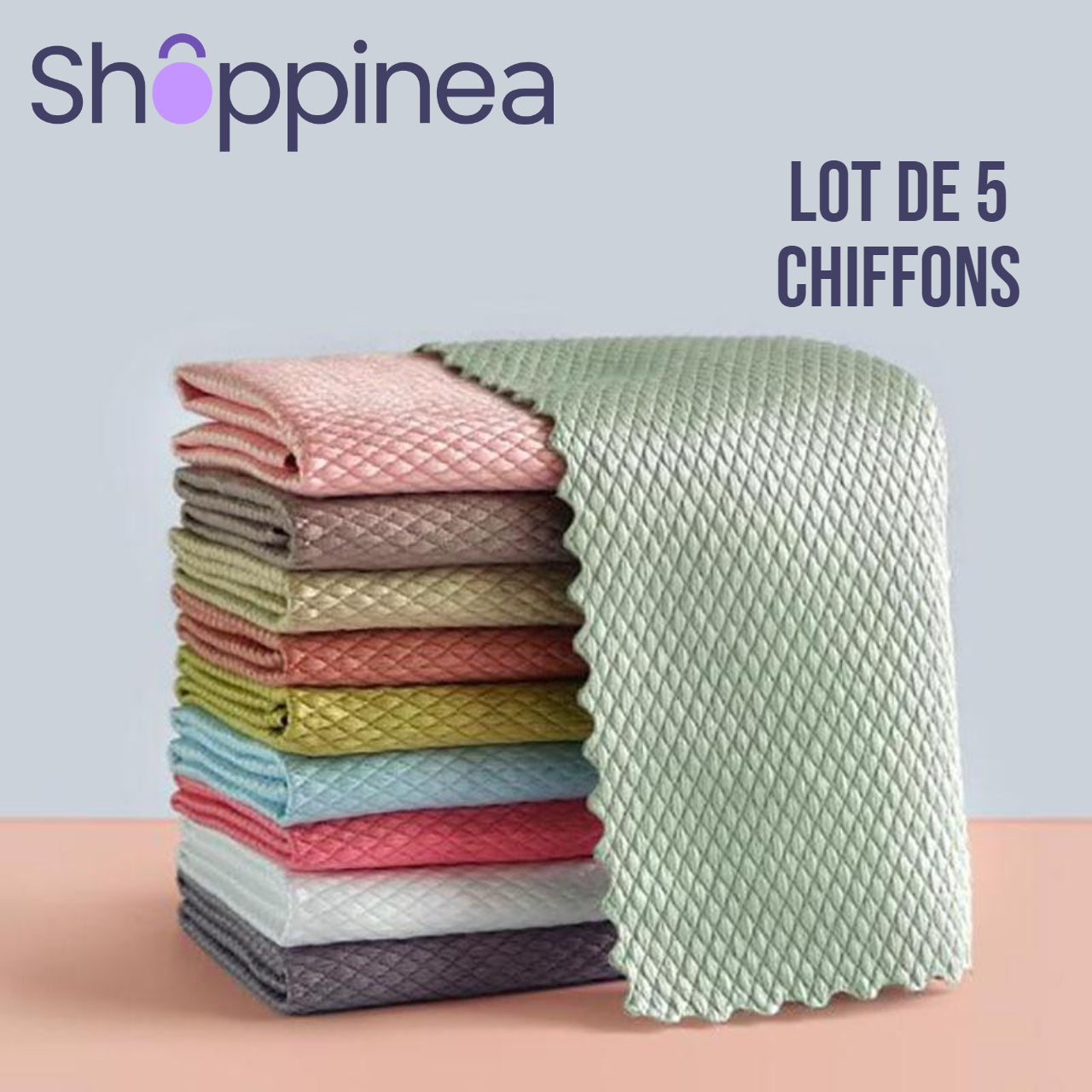 Chiffons MAGIQUES en microfibre - Ensemble de 5 pour un nettoyage facile!