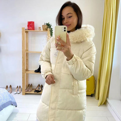 Parka Longue Diane à Capuche - Élégance et Confort pour l'Hiver