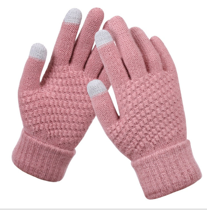 Gants Tactiles Confort en Coton Tricotés à la Main
