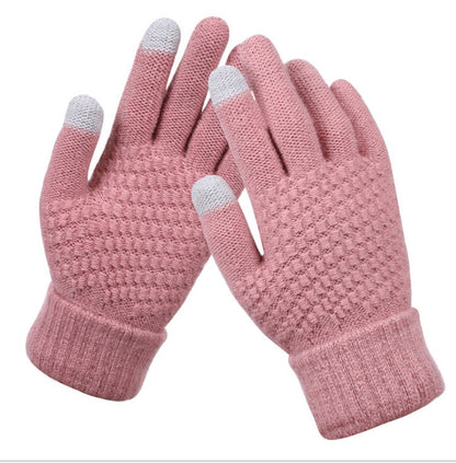 Gants Tactiles Confort en Coton Tricotés à la Main