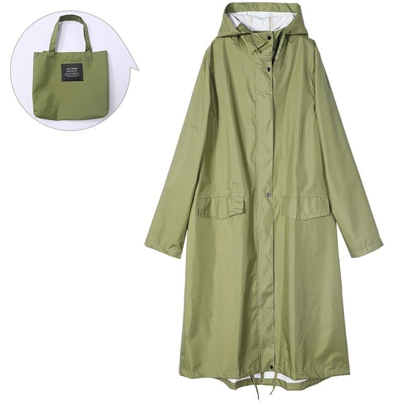 Trench Imperméable à Capuche pour Femme - Élégance et Confort sous la Pluie