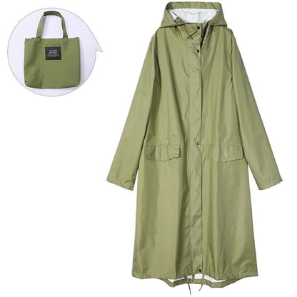 Trench Imperméable à Capuche pour Femme - Élégance et Confort sous la Pluie