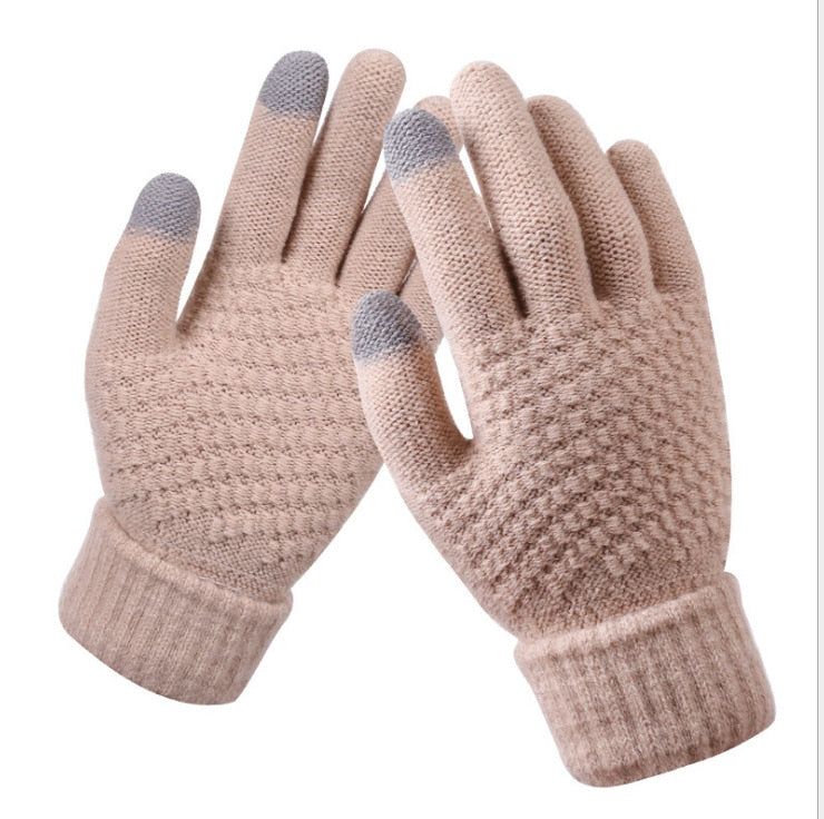 Gants Tactiles Confort en Coton Tricotés à la Main