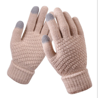 Gants Tactiles Confort en Coton Tricotés à la Main