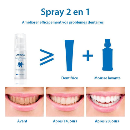 Mousse Dentifrice Blanchissante pour un Sourire Radieux