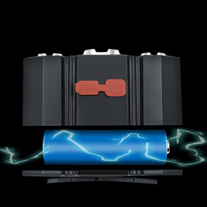 Lampe frontale ultra lumineuse à 7 têtes LED pour toutes vos aventures !