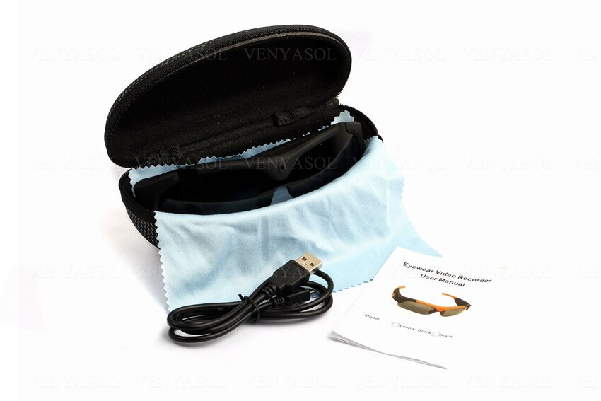 Lunettes Espion avec Caméra Intégrée pour Enregistrements Discrets