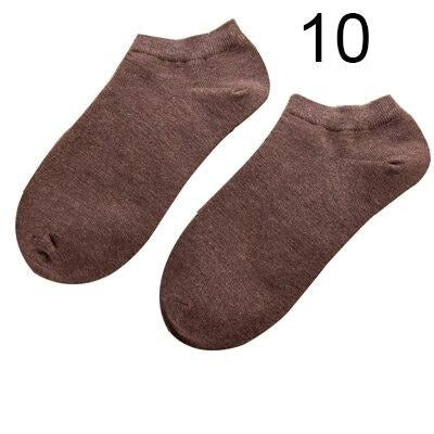 Chaussettes d'Été en Fibre de Bambou - Lot de 10 Paires Confortables et Écologiques