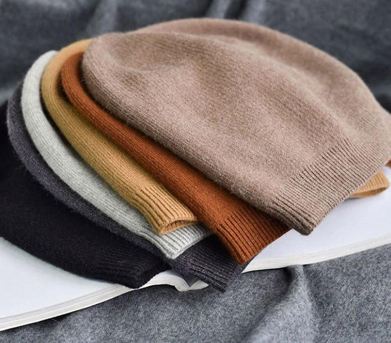 Bonnet d'hiver en cachemire unisexe – élégance et chaleur garantie !
