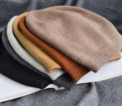 Bonnet d'hiver en cachemire unisexe – élégance et chaleur garantie !