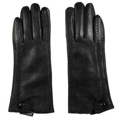 Gants en cuir tactiles élégants pour femme - Confort et chaleur en hiver