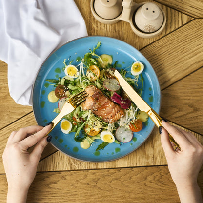 Ensemble de Couverts Dorés 24 Pièces - Élégance pour Vos Repas