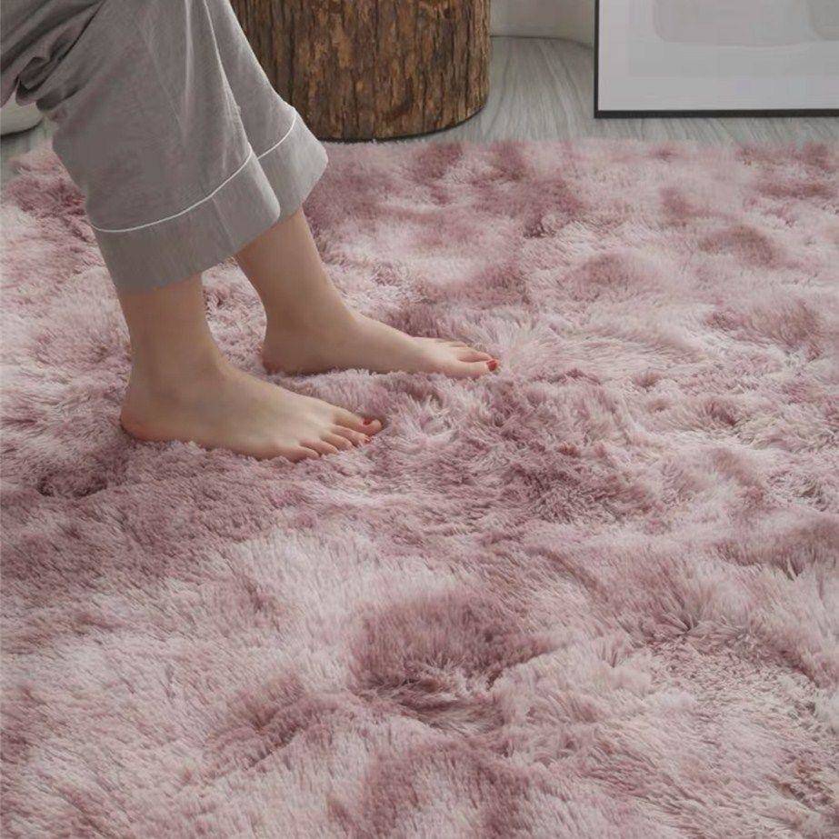 Tapis Peluche Douillet pour Salon et Chambre à Coucher