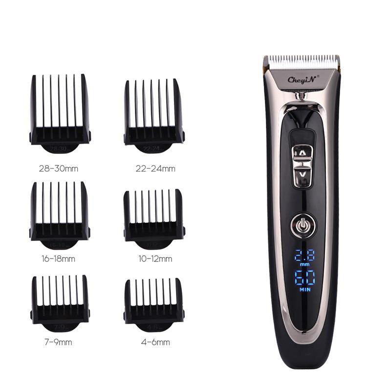 Tondeuse à Cheveux Numérique Professionnelle avec Lame en Céramique